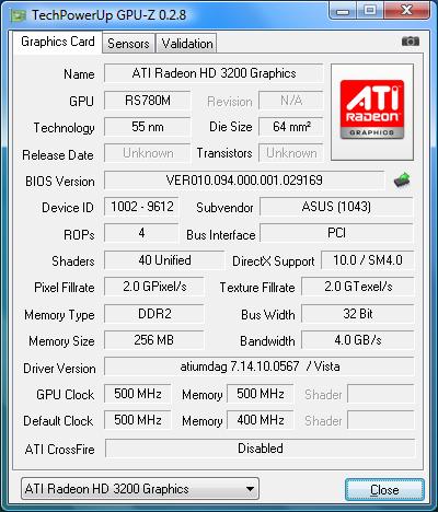 Обзор ноутбука ASUS F7Z на основе AMD Puma